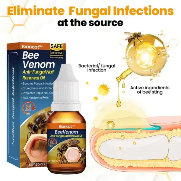 BeeVenom Anti-Fungal Nail Renewal Oil