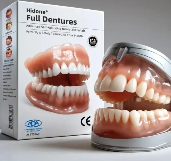 Full Denture Set Advanced Self-Adjusting Dental Materials
