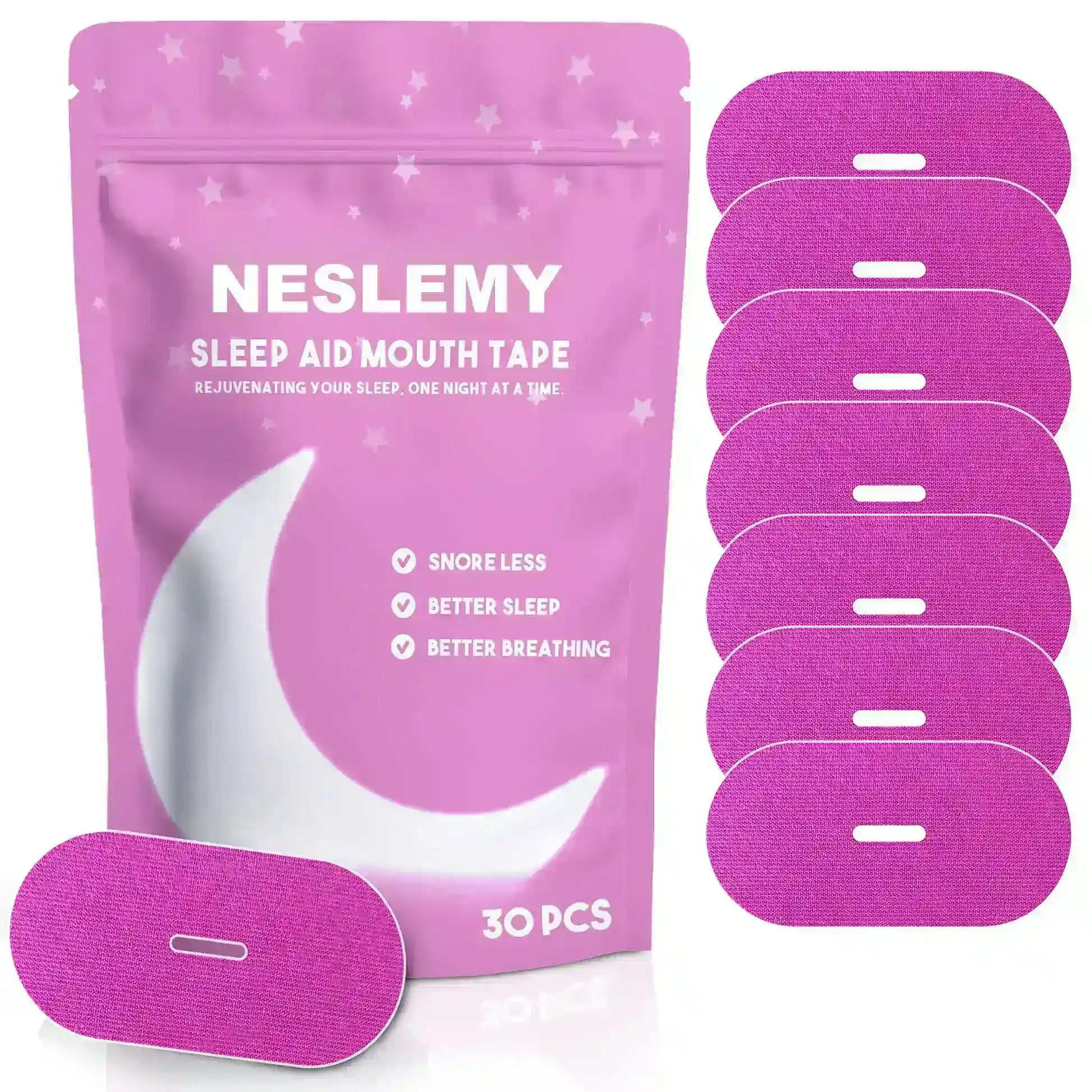 NESLEMY Breathable Mouth Tape for Rest & Recovery