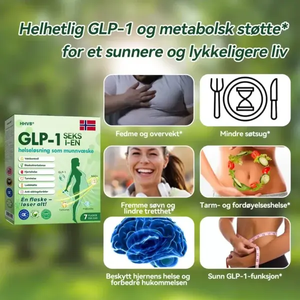 Seks-i-én helseløsning som munnvæske