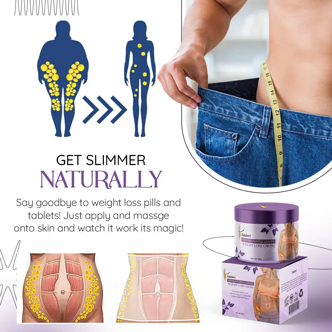 Zakdavi Kenyan Purple Leaves Weight Loss Cream - Image 6