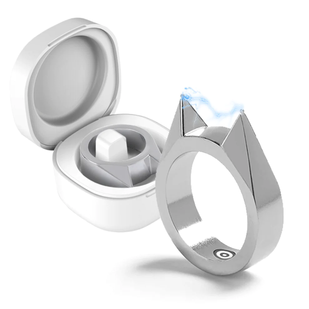 presents the 50,000,000 Volt Self-Defense Electroshock Ring
