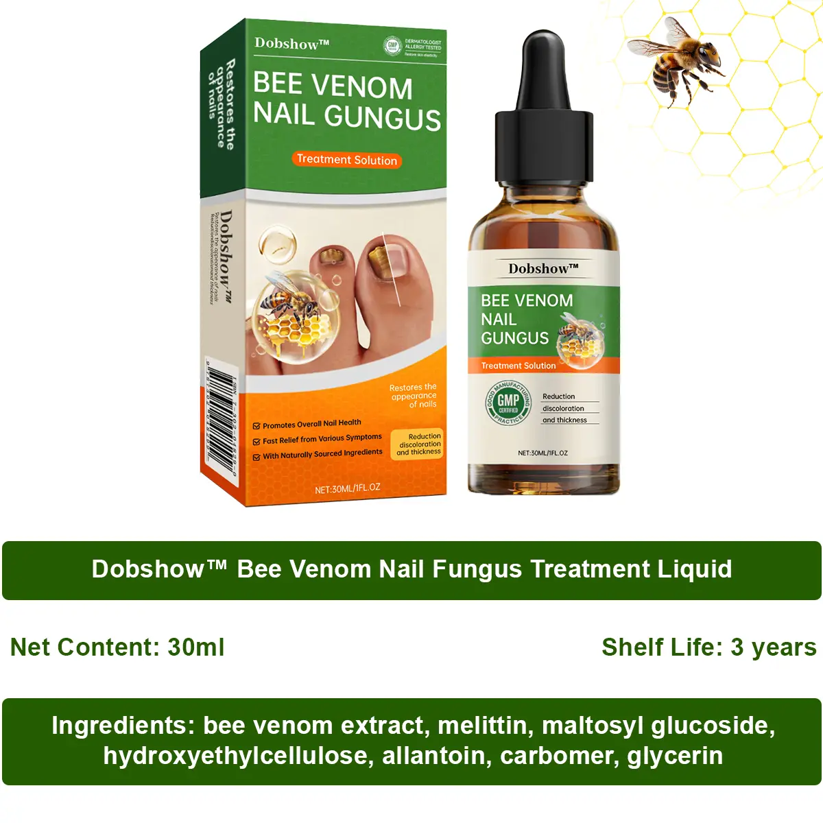 Bee Venom Nail Fungus Treatment Liquid - Image 10
