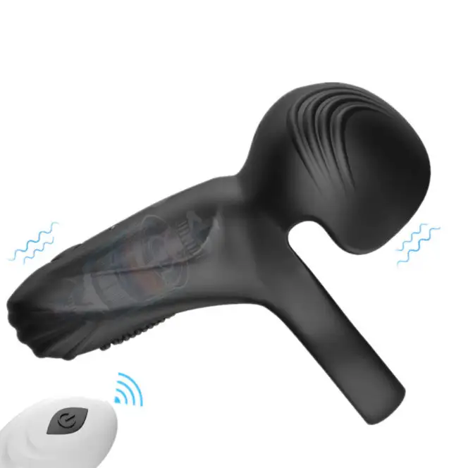 Vibrating Electric Male Masturbation Lock Ring - Image 7