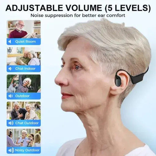 ROSOPL Rediscover Clear Sound with the X1 — Smart Open-Ear Bone Conduction Hearing Headset - Image 3