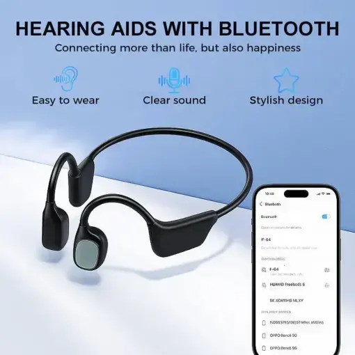 ROSOPL Rediscover Clear Sound with the X1 — Smart Open-Ear Bone Conduction Hearing Headset - Image 4