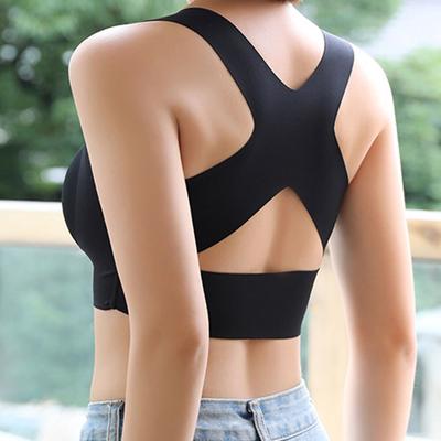 Seamless Front Buckle Support Bra - Image 7