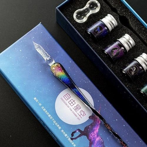 Majestic Crystal Glass Pen Handcrafted - Image 2