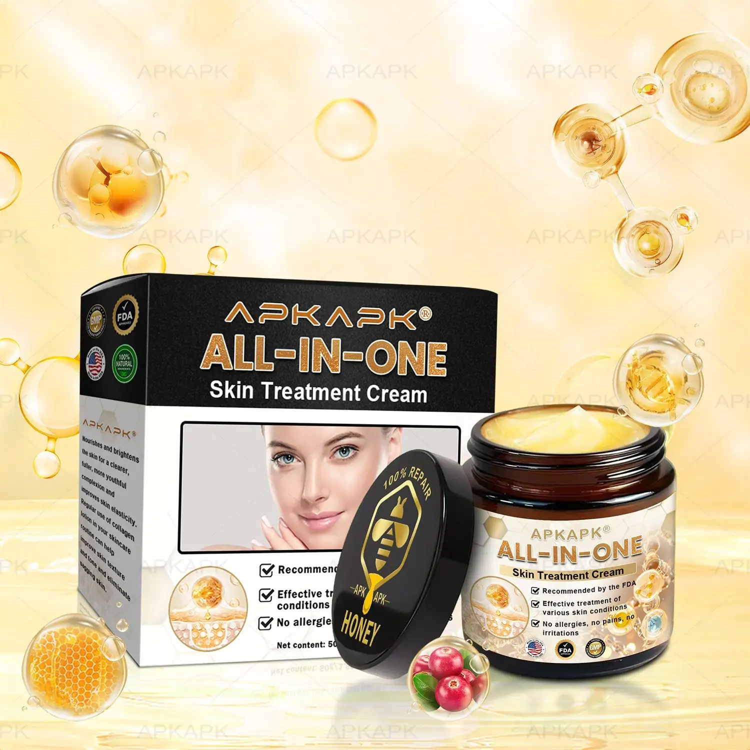Effective All-in-One Skin Treatment Cream