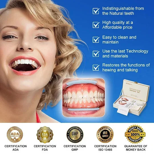 Premium Custom Complete Denture Set - Image 2