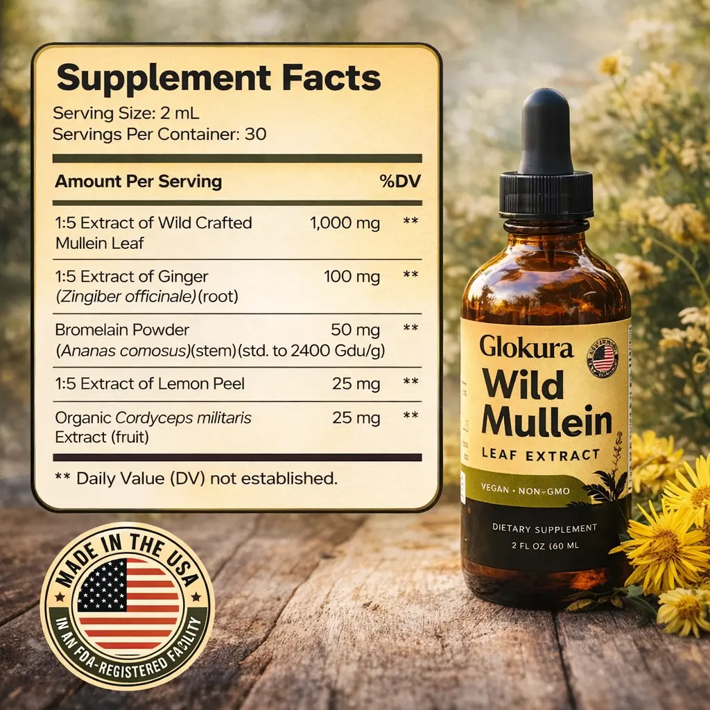 Glokura Maximum Potency Wild Mullein Drops - Image 6