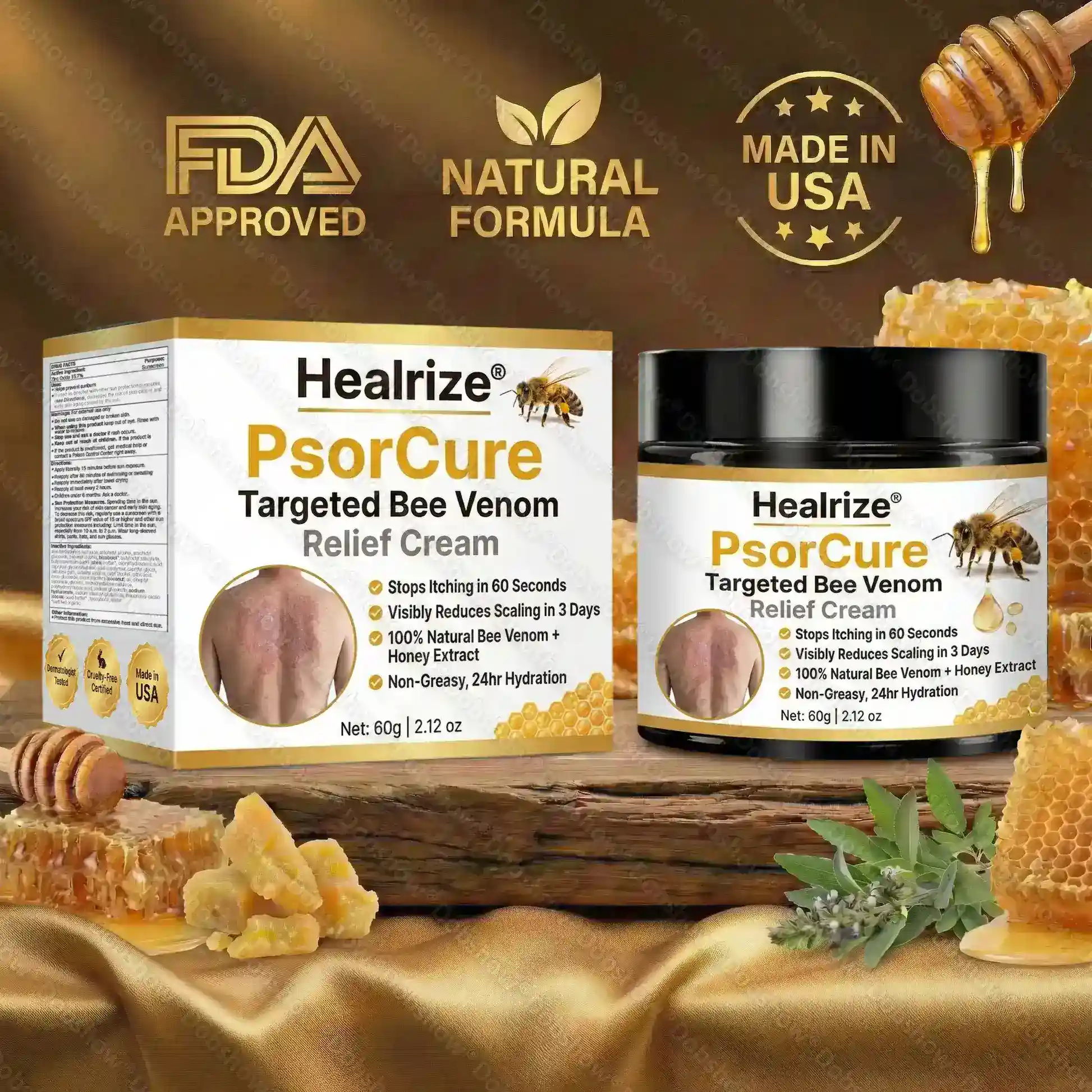 PsorCure Targeted Bee Venom Relief Cream
