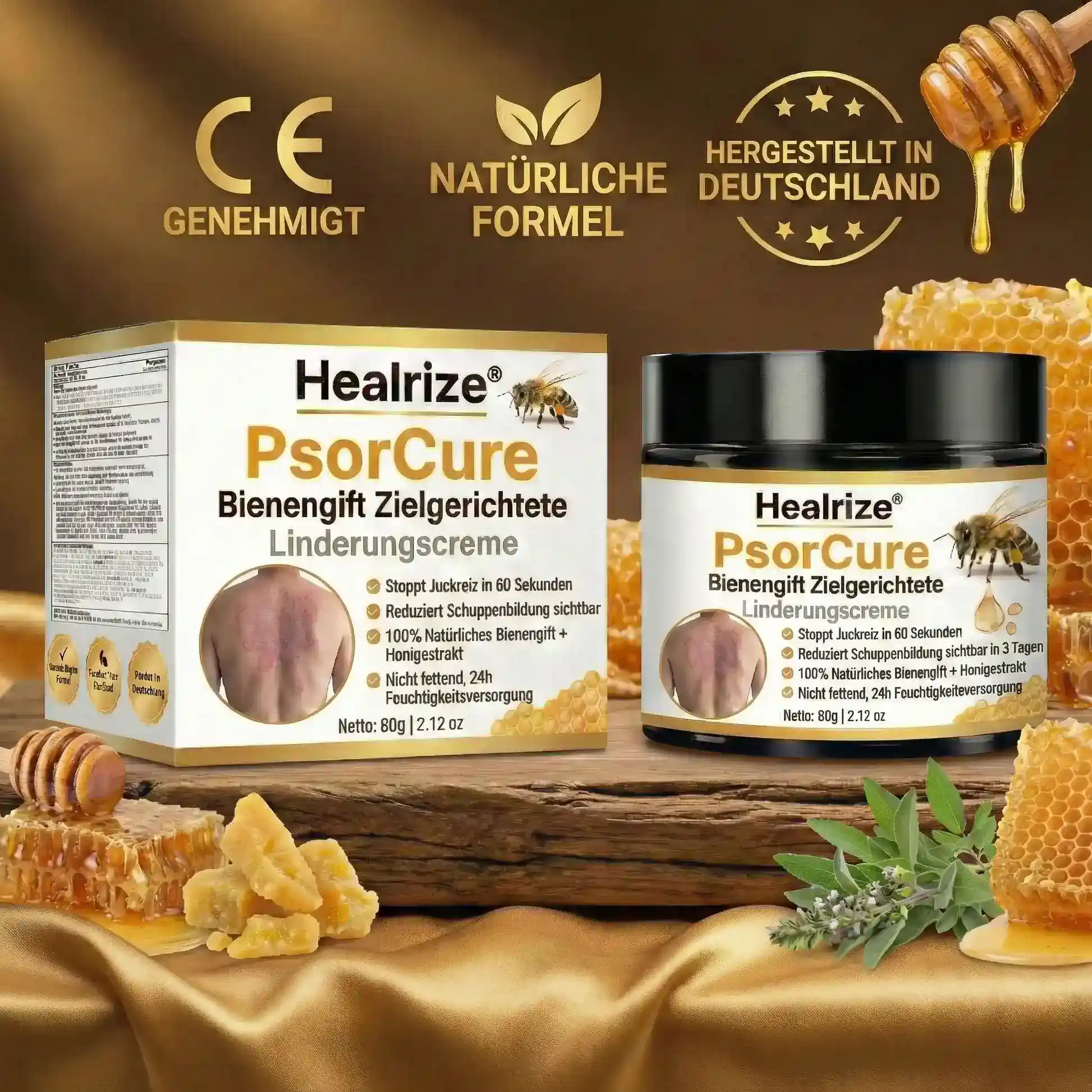 PsorCure Bienengift Zielgerichtete Linderungscreme⁷