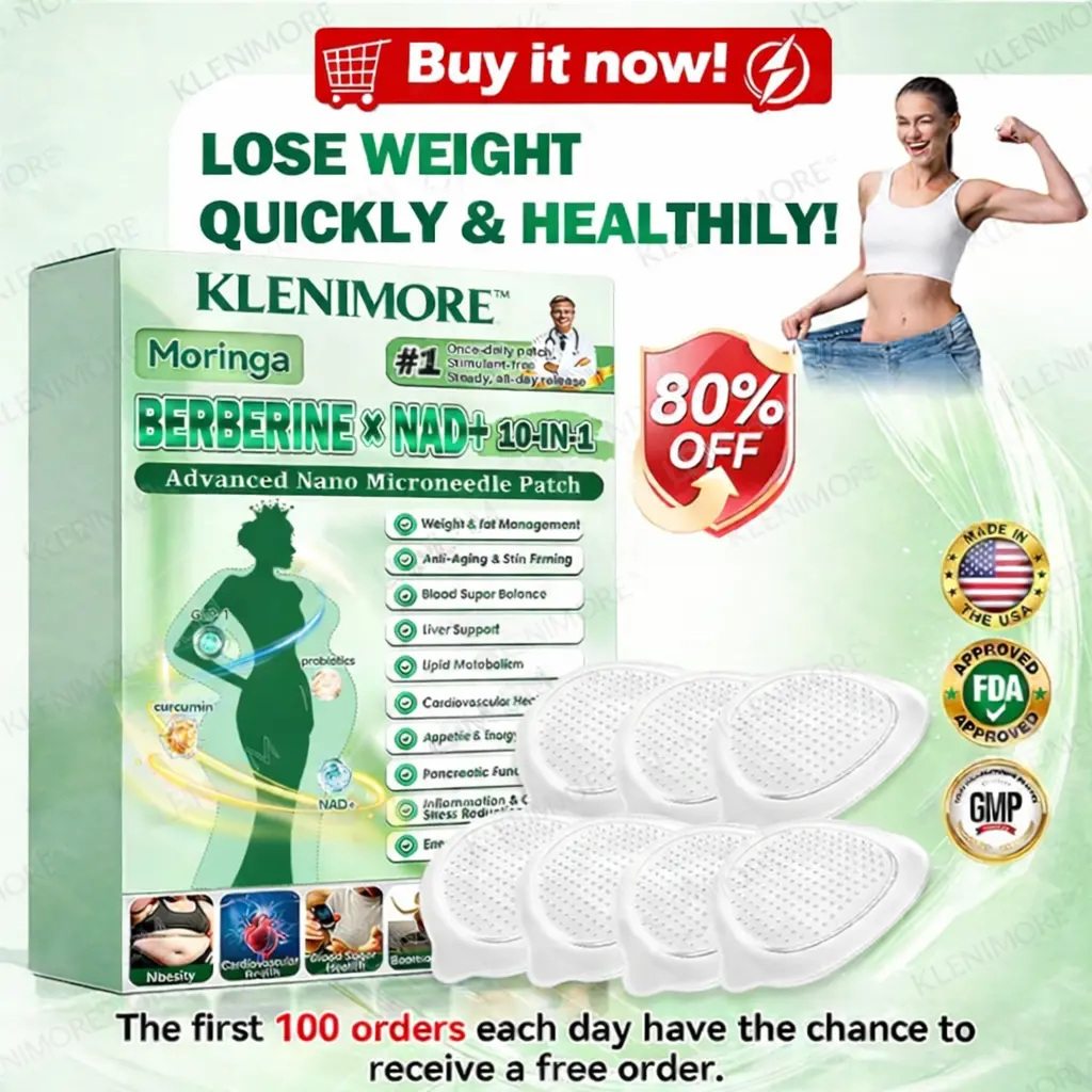 Moringa·Berberine NAD+ 10-in-1 Nano Microneedle Patch – Daily Visible Results in 7 Days
