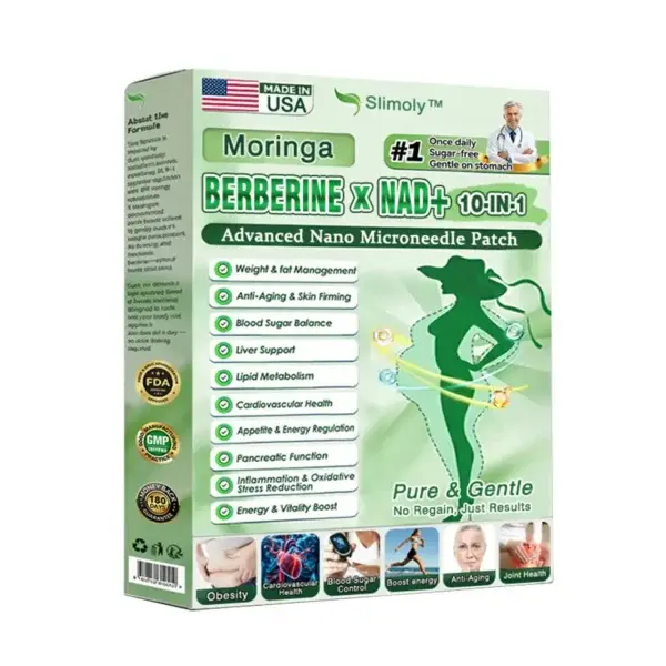 Moringa & Berberine 10-IN-1 Advanced Nano Microneedle Patch - Image 10