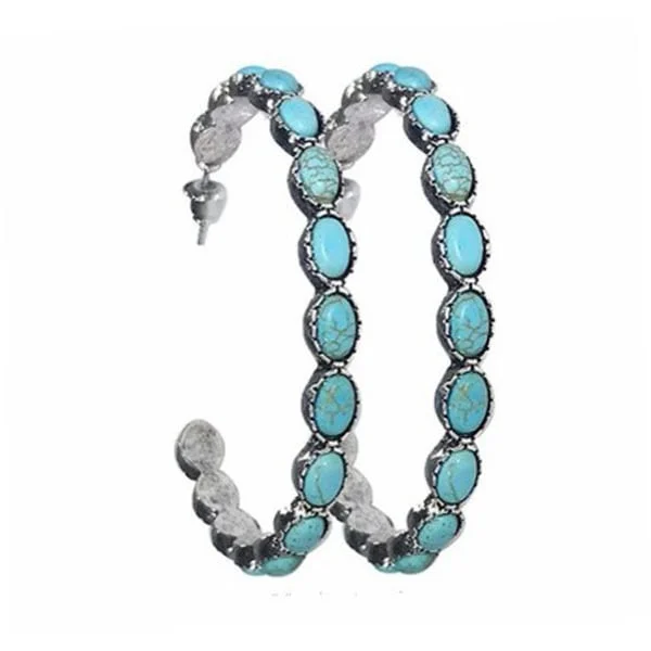 Vintage Turquoise Earrings - Image 2