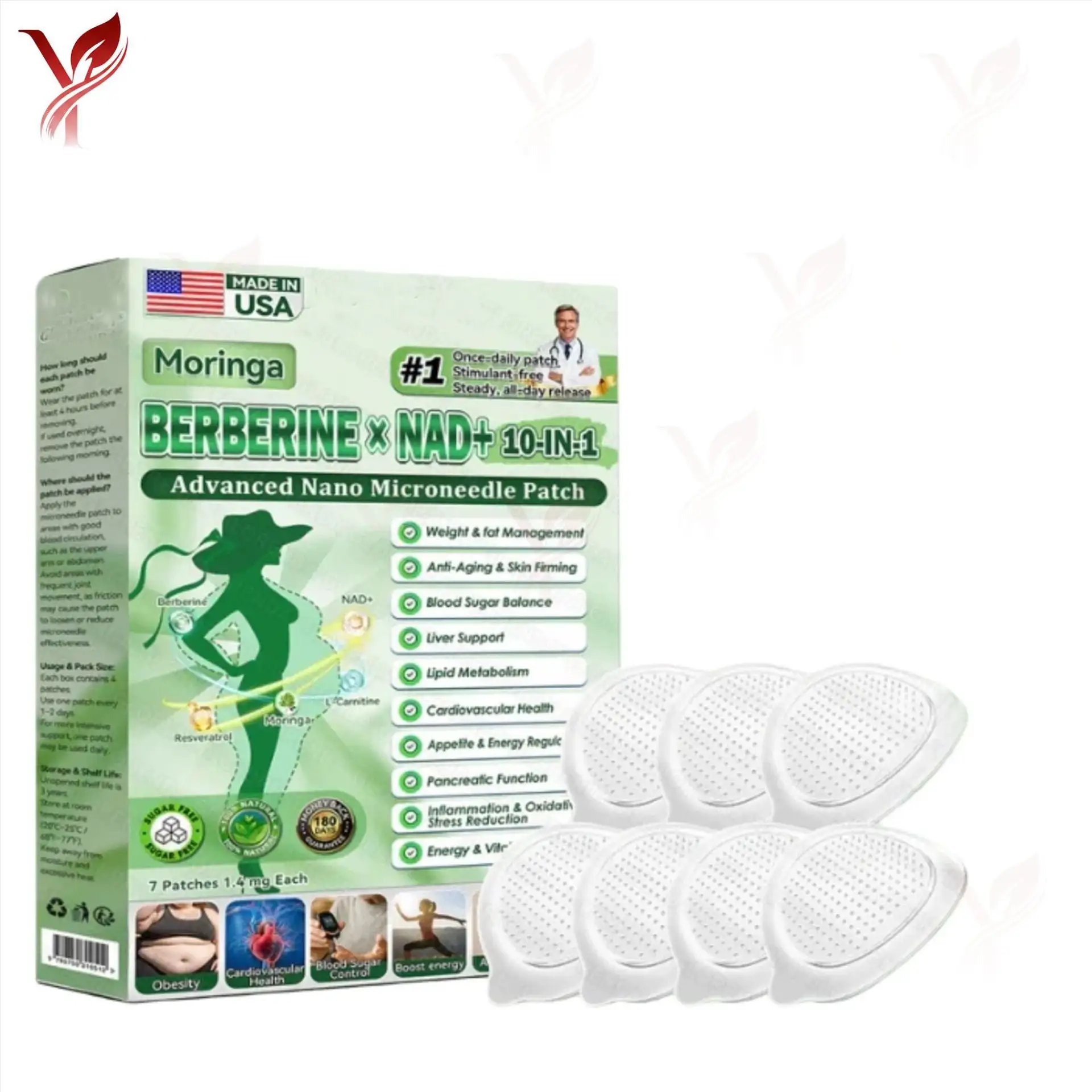 Healrize Moringa 10-in-1 Advanced Nano Microdarts Patch - Image 8