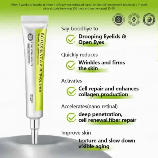Botox Retinol Shot , FDA-Compliant Formula to Firm Sagging Skin Reduce Puffy Eyes - Image 14