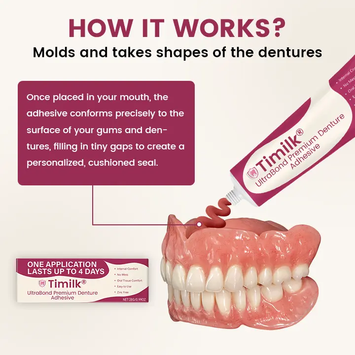 UltraBond Premium Denture Adhesive 🔥 FDA Certified (Clinically Proven 4-Day Hold for Secure, Comfortable & Zinc-Free Denture Fit) - Image 7