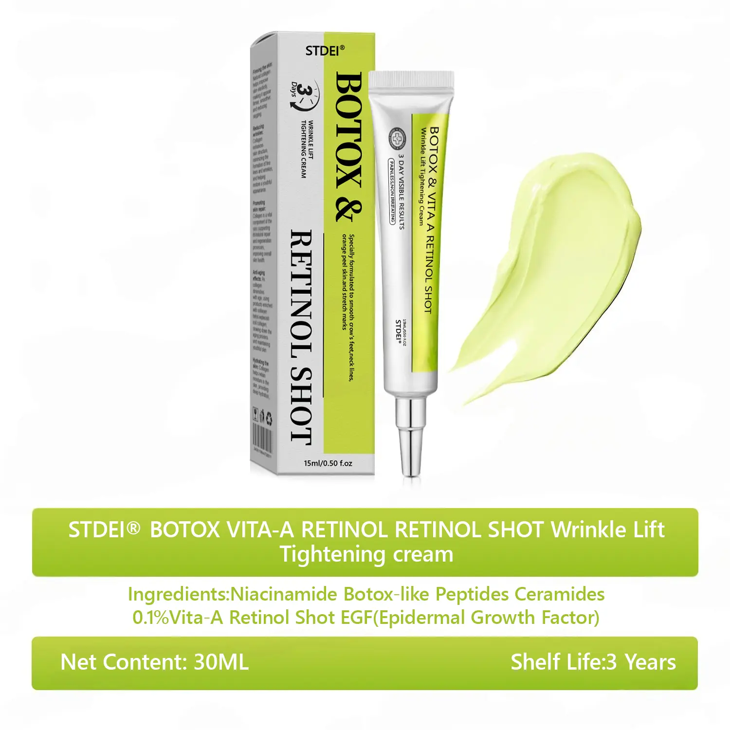 BOTOX & VITA A RETINOL SHOT Wrinkle Lift Tightening Cream - Image 66