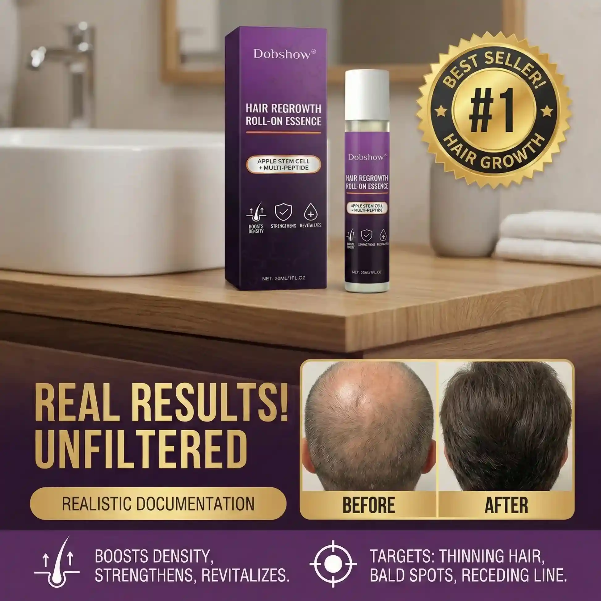 Hair Regrowth Care Roll-On Essence - Image 2