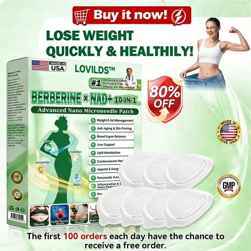 Last 3 Hours: Moringa & Berberine × NAD+ 10-in-1 Nano-Microneedle Patches – 70% Off 🗽