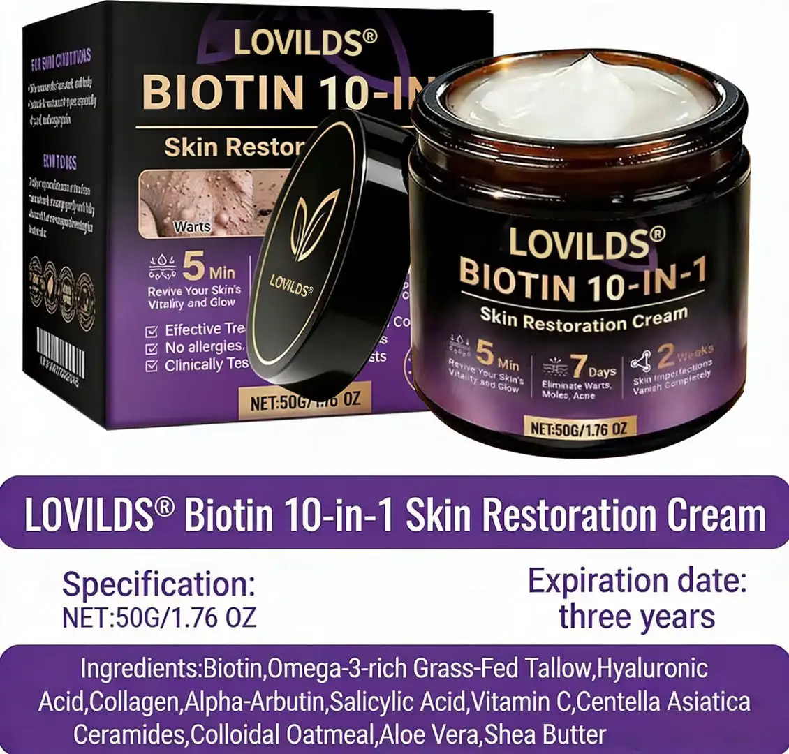 Made and Shipped from UK Biotin 10-in-1 Skin Restoration Cream - Image 11