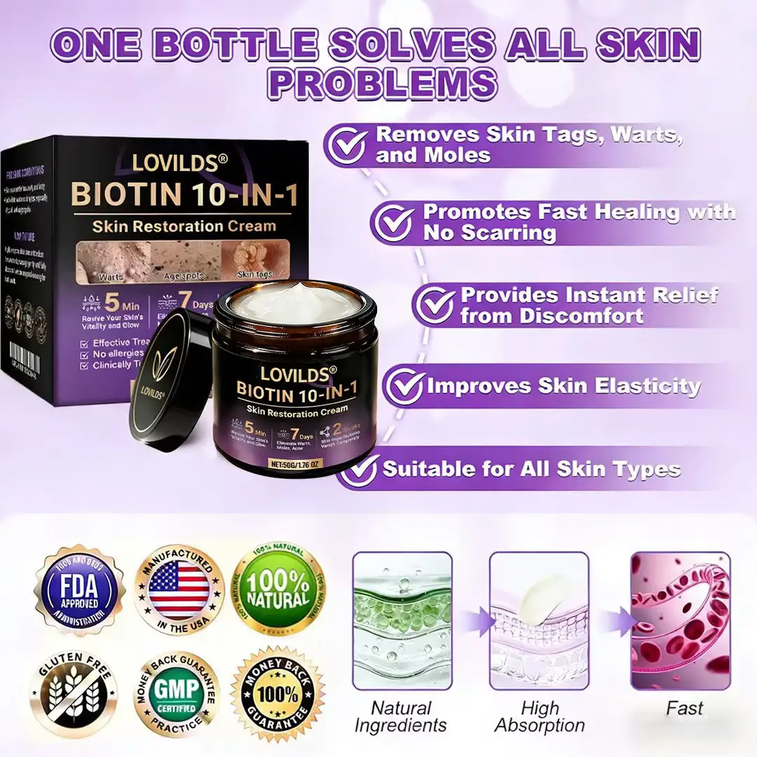 Made and Shipped from UK Biotin 10-in-1 Skin Restoration Cream🌻🌻 - Image 8
