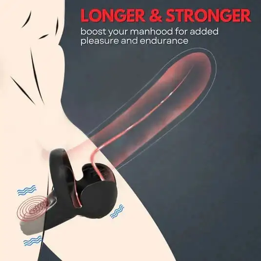 💥New on sale 2026 💞 Vibrating Electric Male Masturbation Lock Ring (Charging) - Image 8