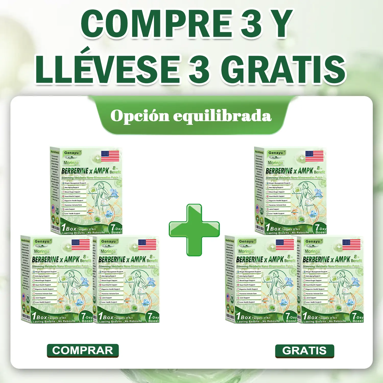 Parche de Microagujas Nano Avanzado 10 en 1 con Moringa, Berberina y NAD+ - Image 16