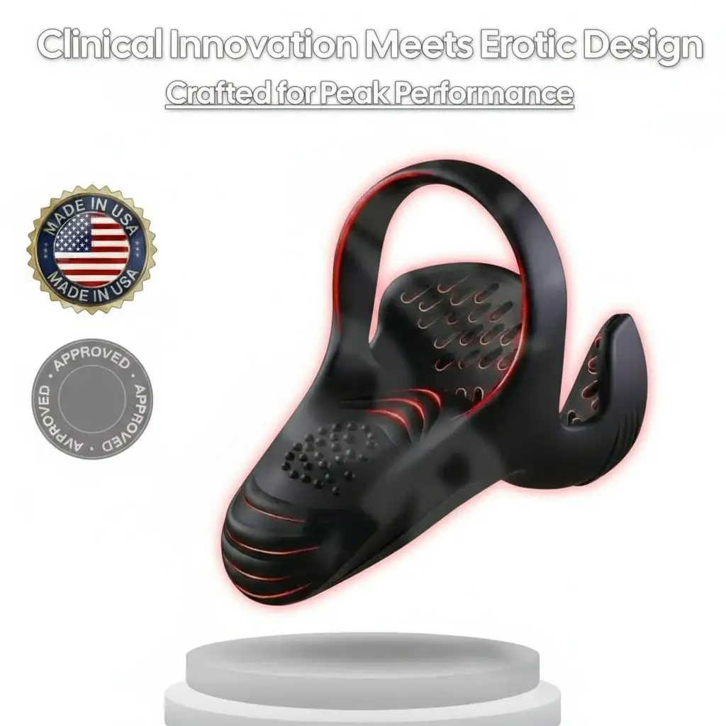 Vibrating Electric Male Masturbation Lock Ring - Image 3