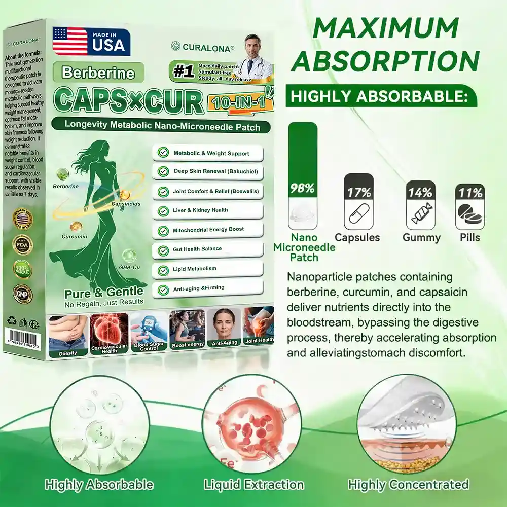 Triple Action Microneedle Patch – Berberine & NAD+ for Metabolic Support - Image 14
