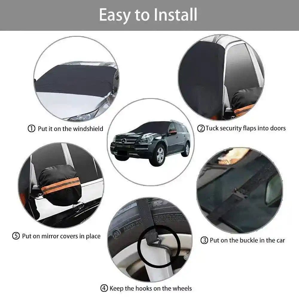 (🎄Early-Christmas Flash Sale🎄-48% OFF)Universal Premium Windshield Snow Cover Sunshade - Image 6