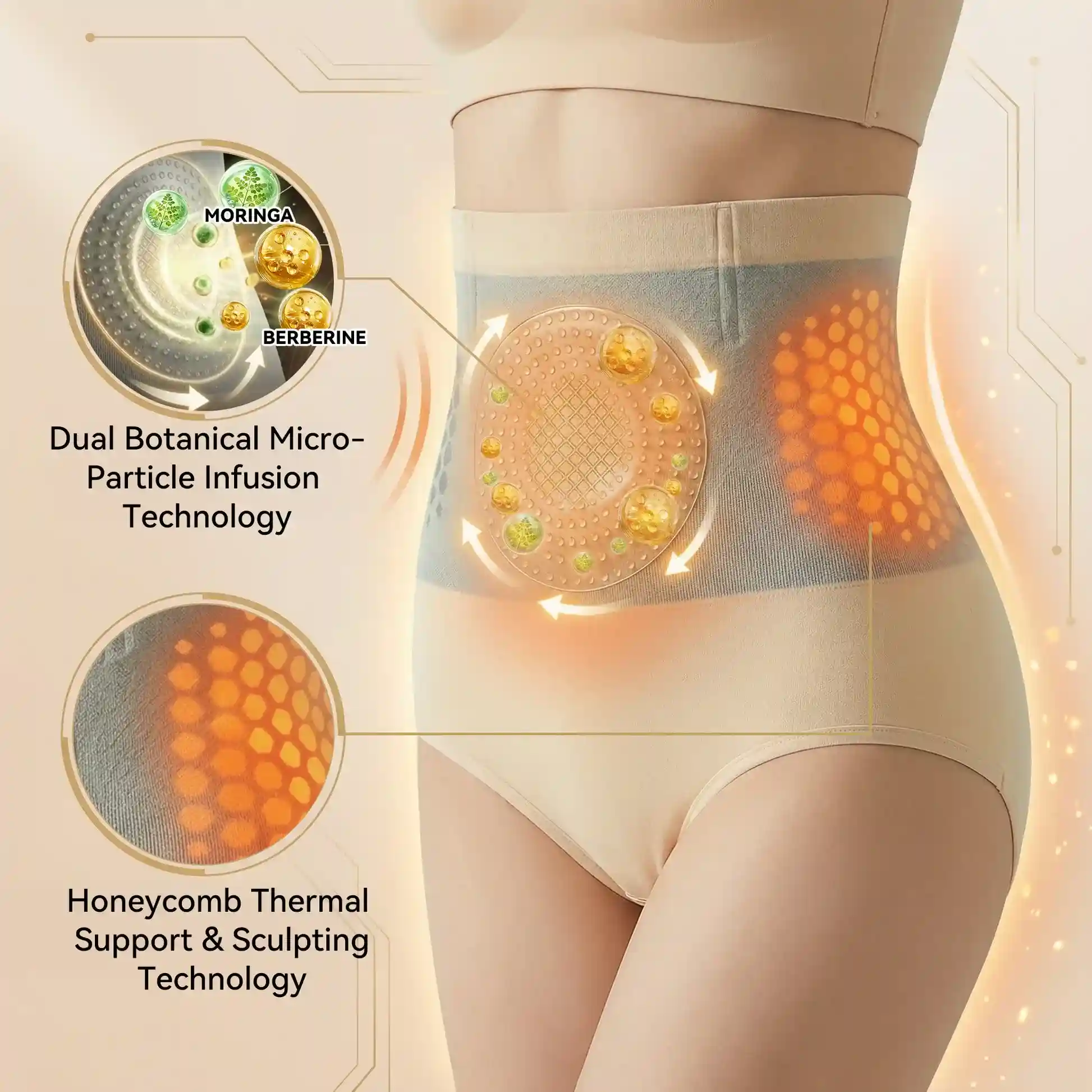🏆Ends Today: 70% OFF! 𝐌𝐨𝐫𝐢𝐧𝐠𝐚 & 𝐁𝐞𝐫𝐛𝐞𝐫𝐢𝐧𝐞 4‑In‑1 Micro‑Particle Sculpting & Fat‑Burn Shorts - Image 11