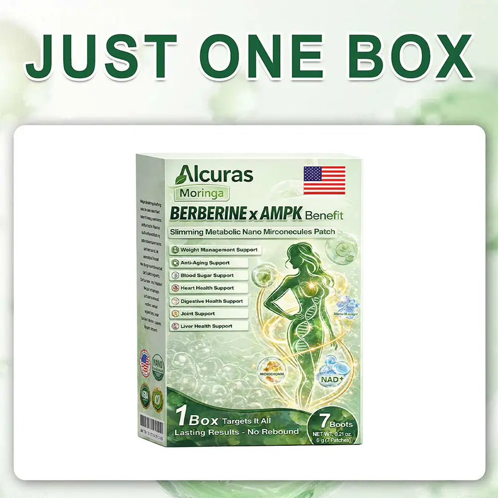 Moringa × Berberine × AMPK 8-Benefit Slimming & Metabolic Nano Microneedle Patch - Image 10