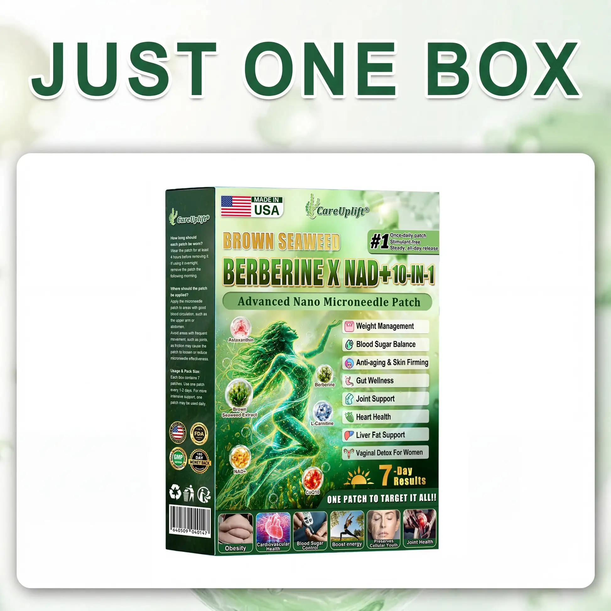 Brown Seaweed × Berberine × NAD+ 10-in-1 Nano Microneedle Nutrition Patch - Image 9