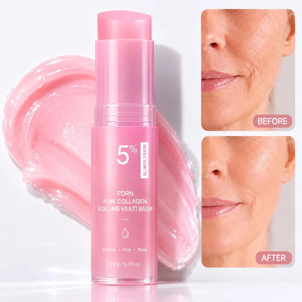 𝑺𝒍𝒊𝒎𝒐𝒍𝒚𝑺𝒌𝒊𝒏 Korean Pink CollagenVolume Multi Balm