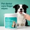 NESLEMY Pet Dental Care Finger Wipes