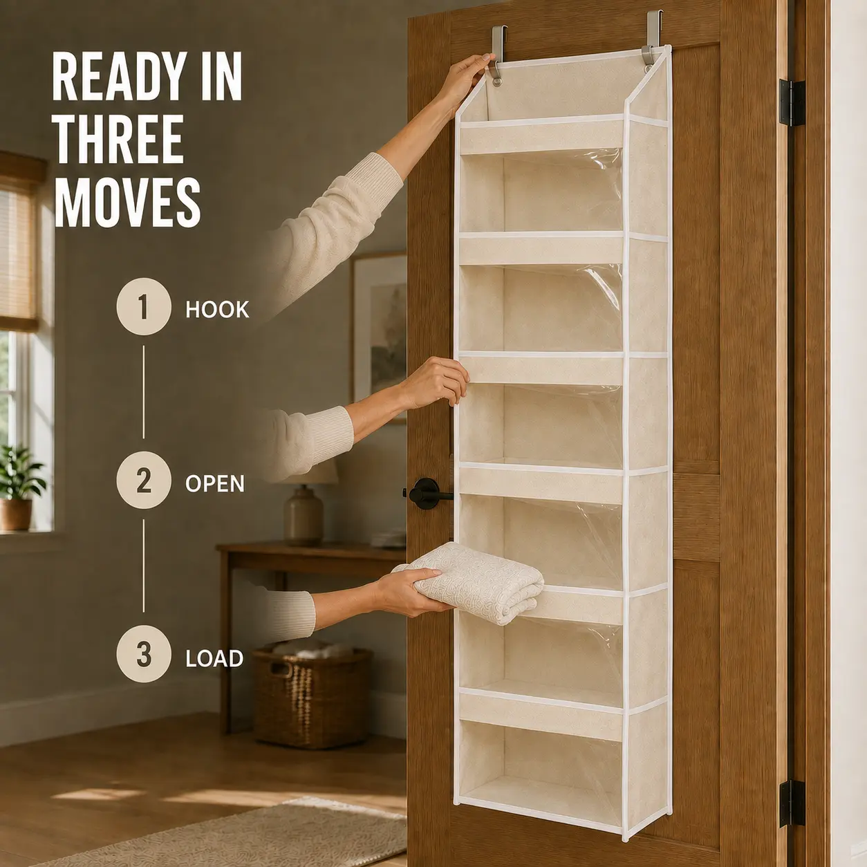 Over the Door Organizer with Pockets - Image 6