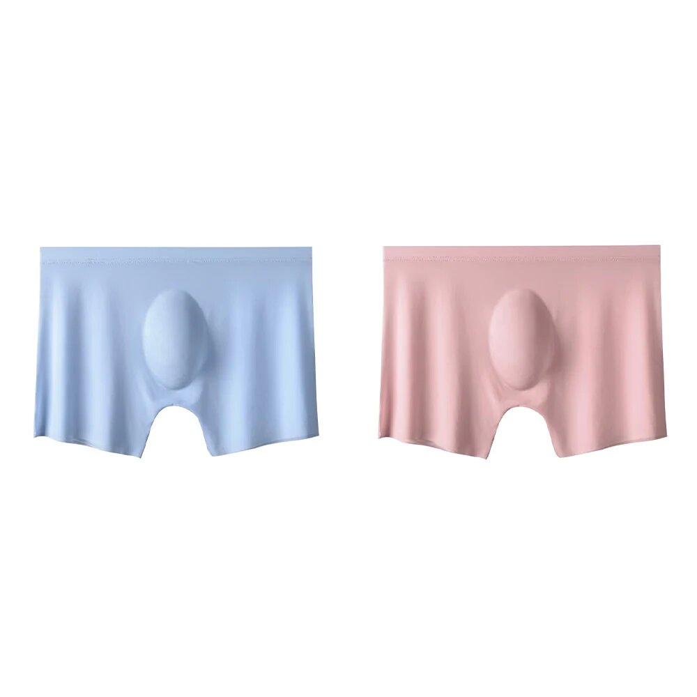 2Pcs Mens Ice Silk Breathable Panties Underwear - Image 8