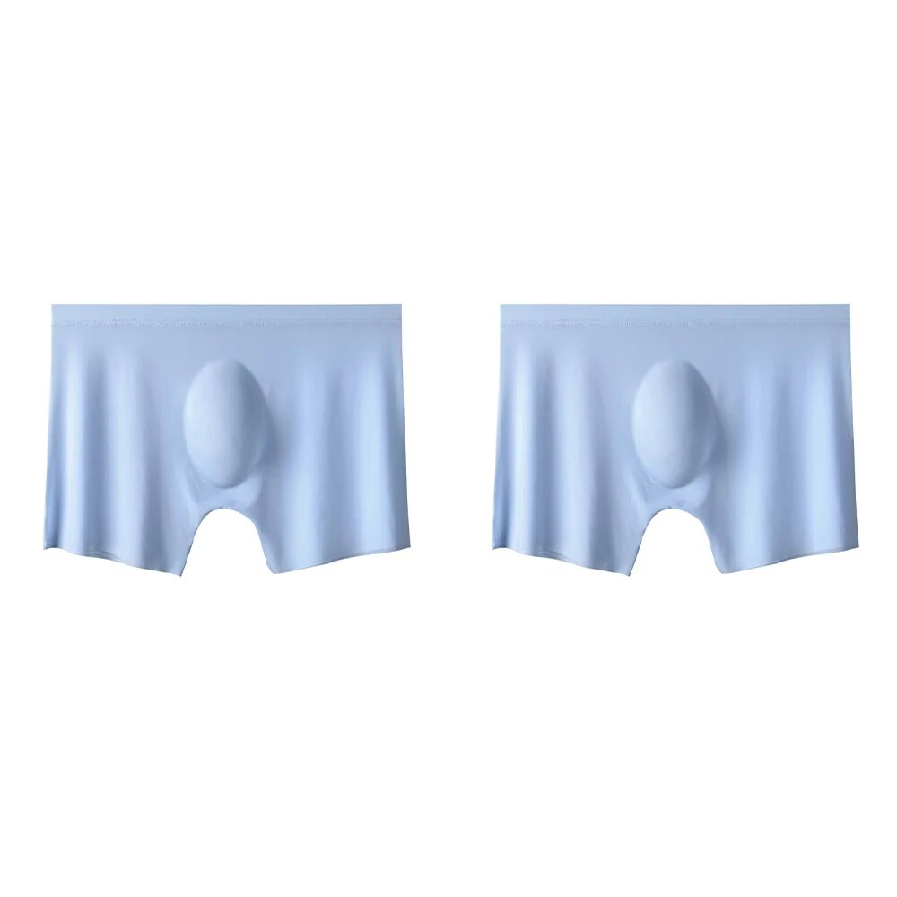 2Pcs Mens Ice Silk Breathable Panties Underwear - Image 13