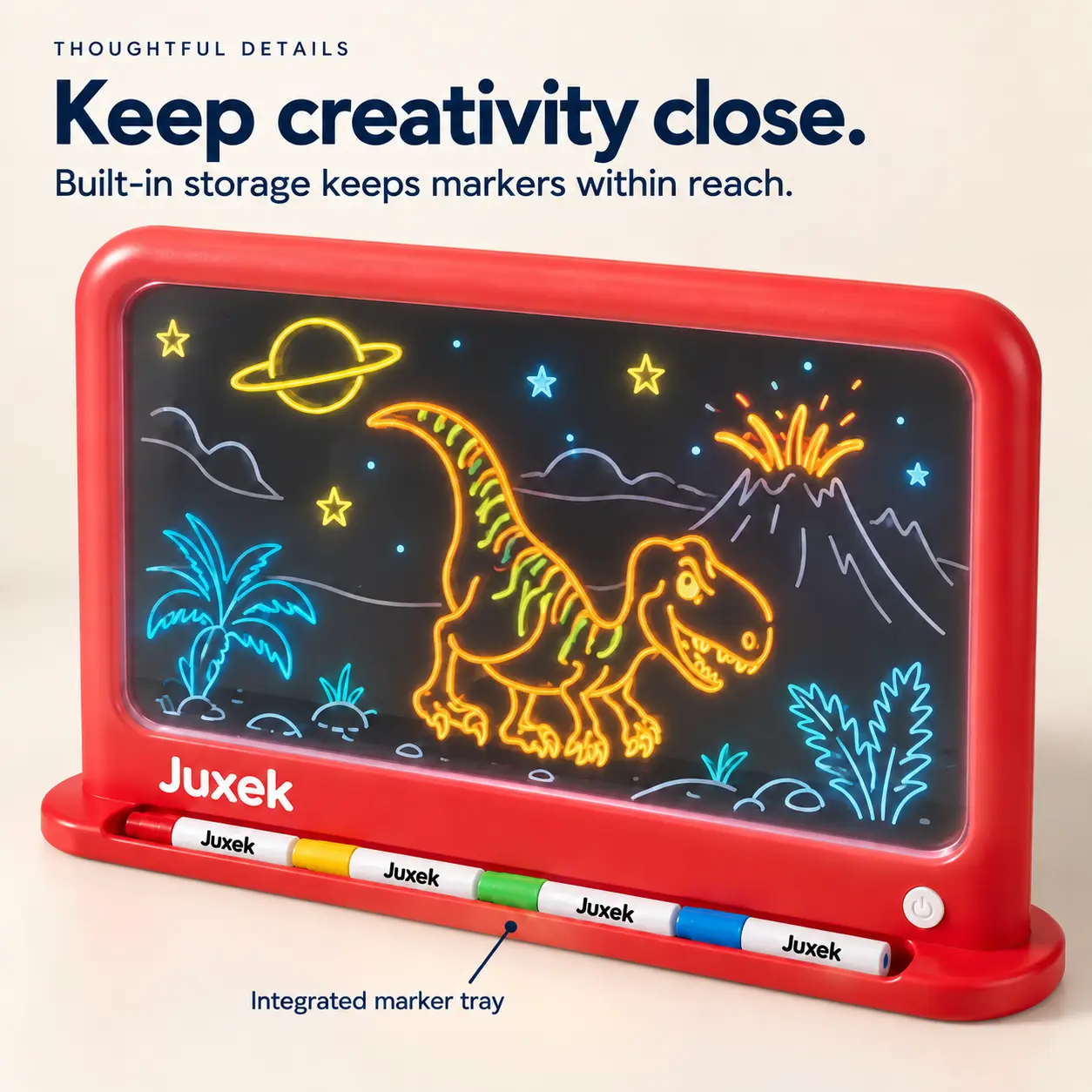 Juxek Neon Light Drawing Board – Let Creativity Glow - Image 5